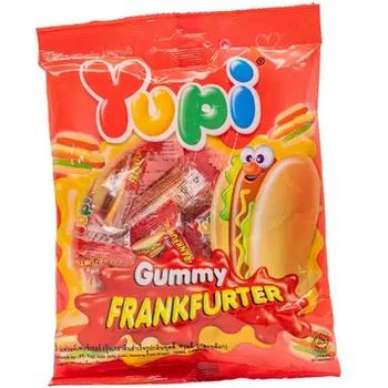 Yupi Gummy Frankfurter Candy 84g
