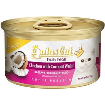 Aatas Cat Canned Food Finest Fruity Feast Chicken With Coconut Water 70g
