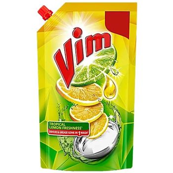 Vim Dishwash Liquid Gel Lemon 125ml