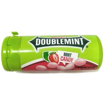 Wrigley's Doublemint Chewy Mint Tube Strawbery 30g