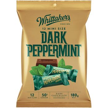 Whittaker's Dark Peppermint 180g