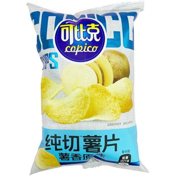 可比克纯切薯片原味65G | Copico Pure Cut Potato Chips Original Flavour 70g 