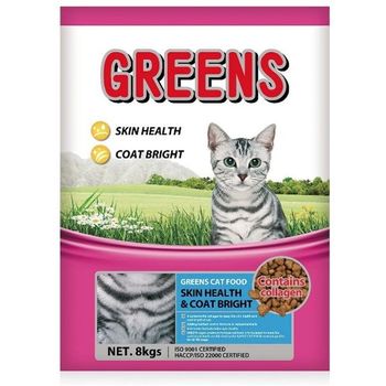 Greens Cat Food Hair And Skin 8kg