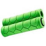 Fabric Silicone Slip-On Handlebar Grips Green