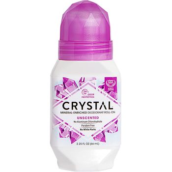Crystal Mineral Body Deodorant Roll On Unscented 70g