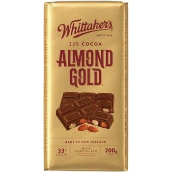 Whittaker's Chocolate Block Almond Gold 200g