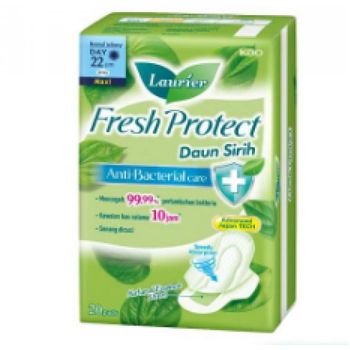 Laurier Fresh Protect Maxi Wing 22cm 20s