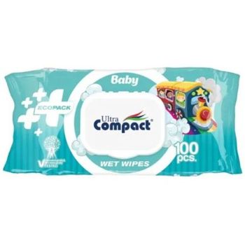 Ultra Compact Baby Wipes Eco Pack 100pcs
