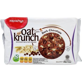 Munchy's Oat Krunch Crackers Dark Chocolate 208g
