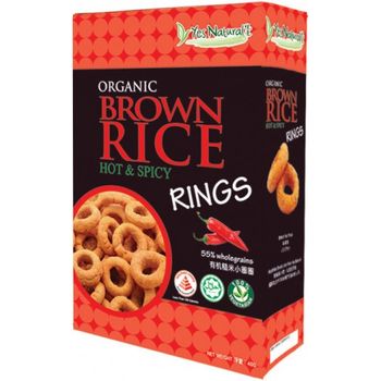 Yes Natural Organic Brown Rice Rings Hot and Spicy