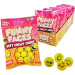 Zed Soft Chewy Candy Funny Face 90g