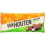 Van Houten Dark Milk Hazelnuts Chocol Bar 140g