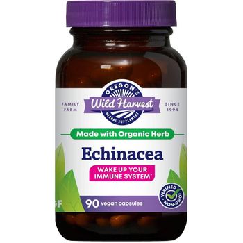 Oregon's Echinacea Organic Herbal Supplement 90 Count