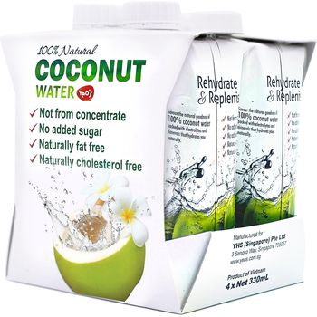 Yeo's Coconut Water 4 Packs 330ml