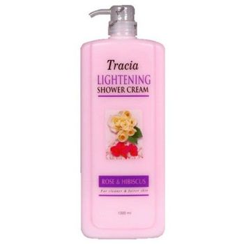 Tracia Lightening Shower Cream Rose and Hibiscus 1l