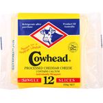 Cowhead Slice Cheddar Cheese 12s 250g