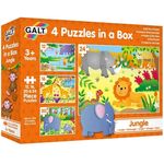 Galt Toys 4 Puzzles In A Box Jungle For Ages 36
