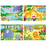 Galt Toys 4 Puzzles In A Box Jungle For Ages 36