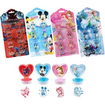Disney Stamper 6s W Ink Pad Assorted