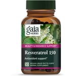 Gaia Herbs Resveratrol-150 Pro 50 lVegetarian Capsules by Professional Solutions