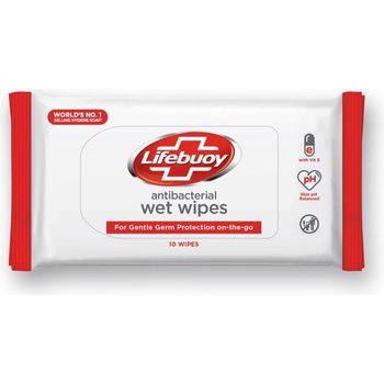Lifebuoy Antibacterial Wet Wipes 10pcs 200g