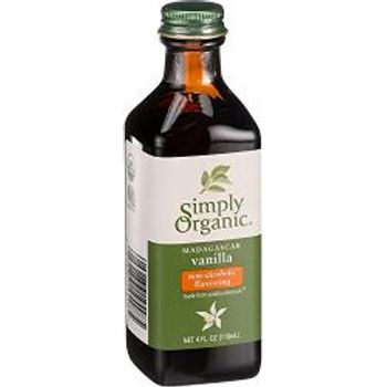 Simply Organic Vanilla Flavoring 4 Fluid Ounce 6 Per Case.