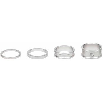 Wolf Tooth Precision Headset Spacers, Silver 3,5,10,15mm kit