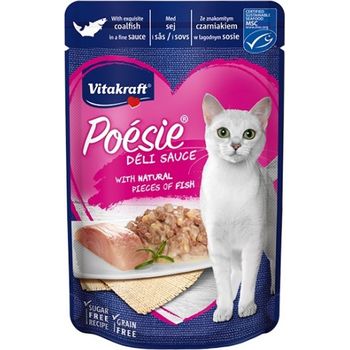 Vitakraft Cat Food Poesie Delisauce Coalfish 85g