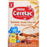 Nestle Cerelac Cereal Wheat Honey Dates 250g
