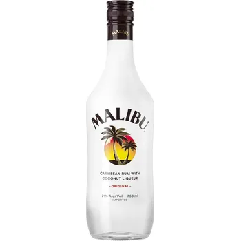 Malibu Flavored Caribbean Rum with Coconut Liqueur 750ml
