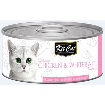 Kit Cat Toppers Chicken & Shirasu Wet Food For Cats 80g