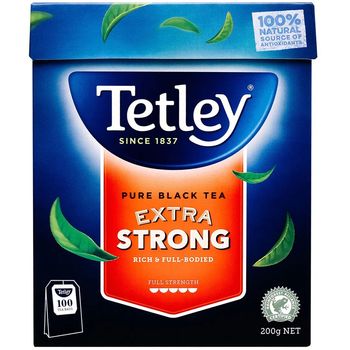 Tetley Australia Pure Black Tea Extra Strong 100s