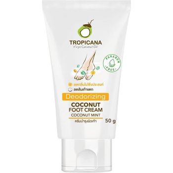 Tropicana Deodorant Coconut Foot Cream Coconut And Mint 50g