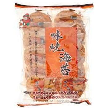 Bin Bin Rice Crackers Spicy Seaweed Flavour 135g