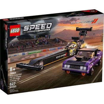 LEGO 76904 Mopar Dodge//SRT Top Fuel Dragster and 1970 Dodge Challenger T/A