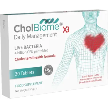 Cholbiome X3 Cholesterol Lowering Probiotics 30s