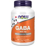 Now Foods Gamma Aminobutyric Acid with B 6 2mg 100 Caps