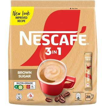 Nescafe 3 In 1 Instant Coffee Original Brown Sugar 30 x 17g