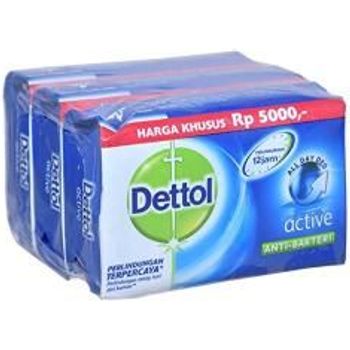 Dettol Bar Soap 3ct 105g Active 3pack