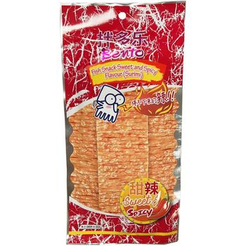 Bento Seafood Sweet And Spicy Squid Snack 20g