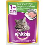 Whiskas Cat Wet Food Pouch Tuna Salmon Fish Nutritious Healthy Cat Lover 85g