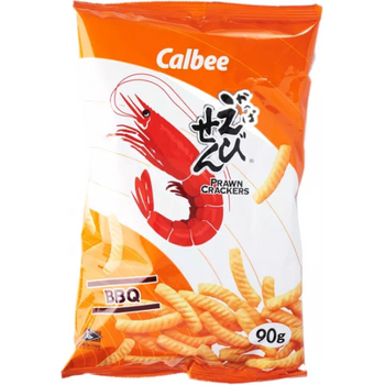 Calbee Prawn Crackers BBQ Flavour 90g