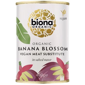 Biona Organic Banana Blossom Vegan Meat Substitute in Salted Water 400g