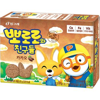 Binggrae Pororo Cacao Biscuit 65g
