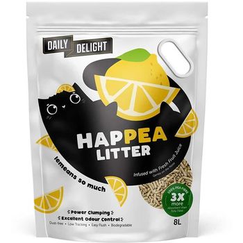 Daily Delight Cat Happea Litter Lemeans So Much Lemon 8l