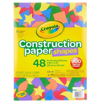 Crayola Construction Paper Shapes 48ct