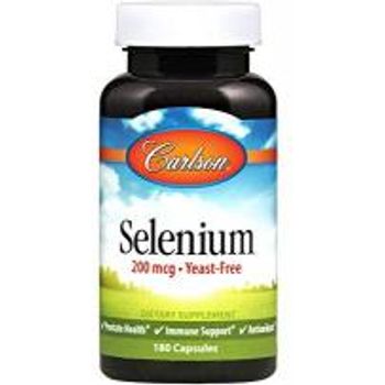 Carlson Labs Selenium 200 mcg Yeast Prostate Health & Immune Support Antioxidant 180 capsules