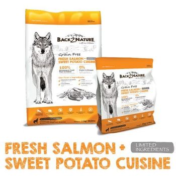 Back 2 Nature Grain Free Fresh Salmon + Sweet Potato Cuisine