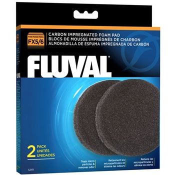 Fluval Fx 5 Fx 6 Carbon Foam Pad 2 Pack 45g