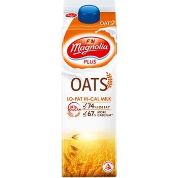F&N Magnolia Plus Low Fat Hi Cal Uht Milk with Oats 1l